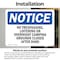 Signmission No Trespassing Loitering Or Overnight Camping OSHA Notice Sign, Vinyl Decal, 10in W x 7in L, 2PK OS-2PACK-NS-D-710-L-15013 - alternate 5